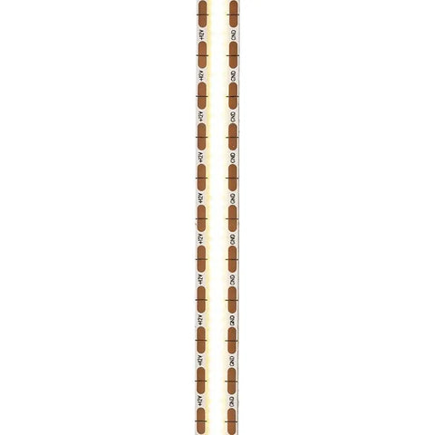 Lähikuva LED STRIP ORION 3000K LED-nauhan yksityiskohdista, 5m 12V, pisteetön COB-valo.
