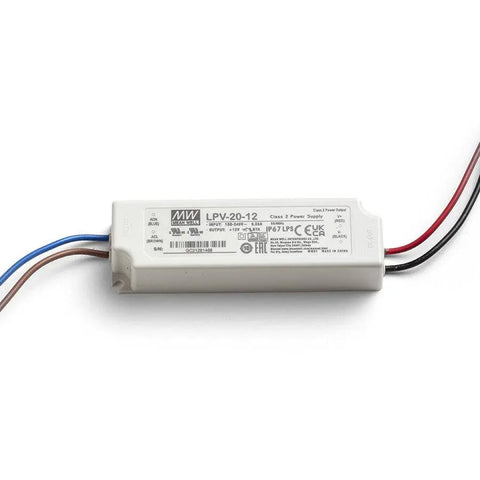 TRAFO 0-20W 230V/12V, IP67, 12V DC Muuntaja - Nordic Lumen