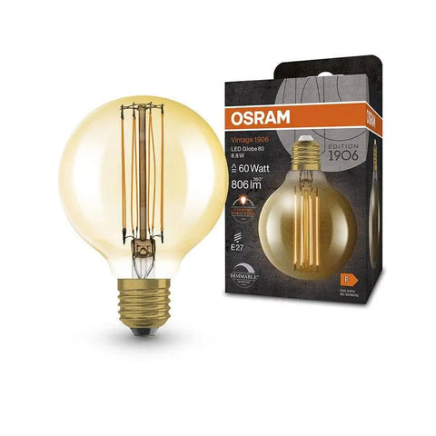PARATHOM LED E27 GLOBE 80 polttimo, LED 8.8W, 806 lm - Nordic Lumen