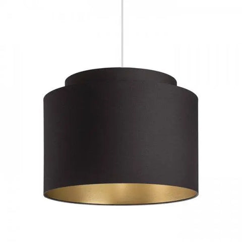 DOUBLE 40/30 varjostin Polycotton musta/valkoinen PVC max. 23W - Nordic Lumen