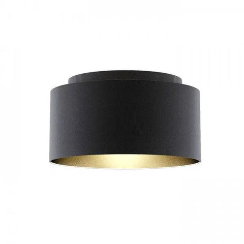 DOUBLE 55/30 varjostin Polycotton musta/valkoinen PVC max. 23W - Nordic Lumen