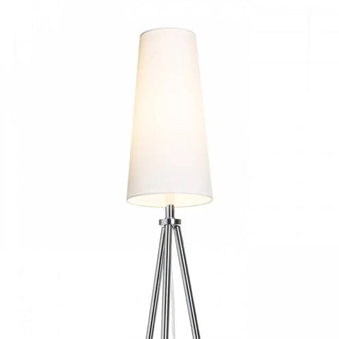 Valkoinen/valkoinen PVC CONNY 15/30 pöytävalaisin varjostin, valaistuna, sopii moderniin sisustukseen.