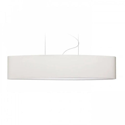 Valkoinen Casual 120/25 varjostin, PVC-sisäpinta, tyylikäs ja moderni valaistusratkaisu neutraaleihin sisustuksiin.