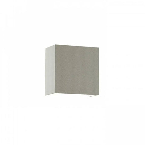 LOPE W 25/14 seinävalaisin, Sintsi vaaleanharmaa, minimalistinen valkoinen PVC-sisäpinta, LED-valaisin.