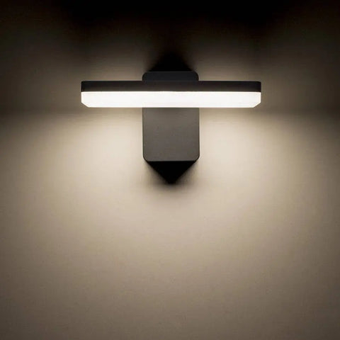 RINA LED-ulkoseinävalaisin, 12W, IP65, tummanharmaa - Nordic Lumen