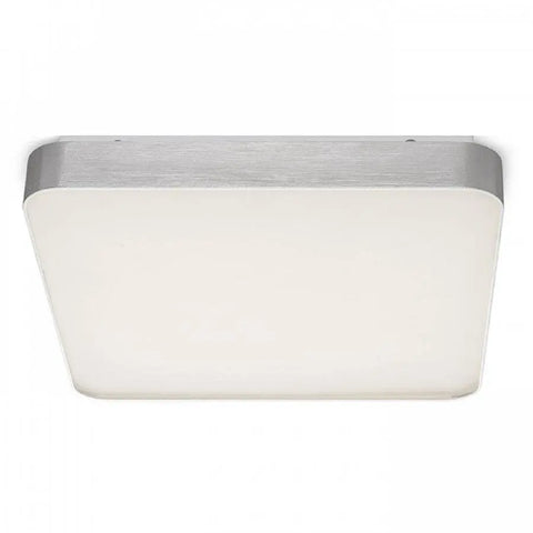 Sivuprofiili MENSA SQ 80 LED-valaisimesta, minimalistinen kattovalaisin suurille tiloille.