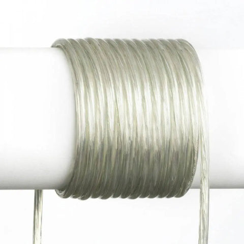 Läpinäkyvä muovinen 3x0,75mm² kaapeli metrittäin