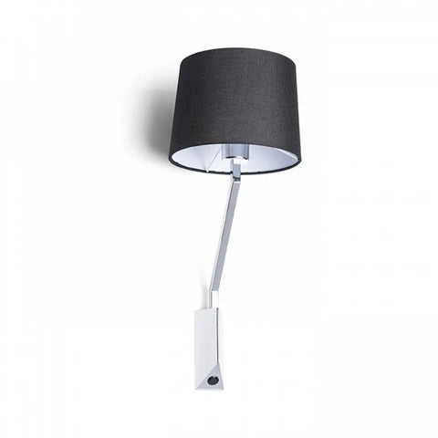 SHARP seinävalaisin – tekstiilivarjostin, E27-kanta - Nordic Lumen