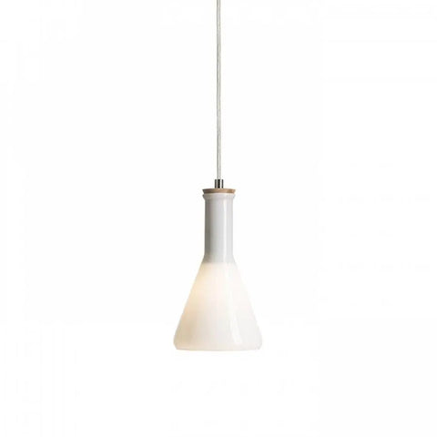 PULIRE CON riippuvalaisin, opaalilasi/puu/kromi, E14 - Nordic Lumen