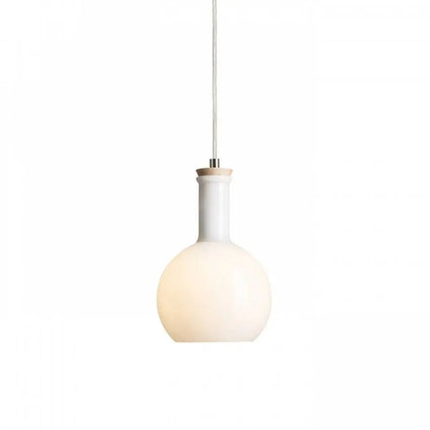 PULIRE RD riippuvalaisin, opaalilasi, puu, kromi, E14, 6W - Nordic Lumen