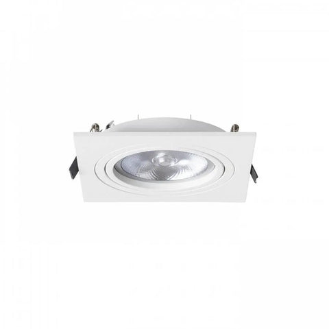 PASADENA G53 SQ I Upotettava Valaisin – Valkoinen/Musta, LED G53 15W - Nordic Lumen