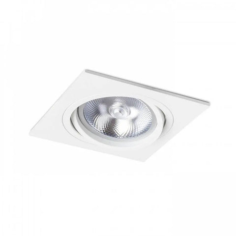 PASADENA G53 SQ I Upotettava Valaisin – Valkoinen/Musta, LED G53 15W - Nordic Lumen
