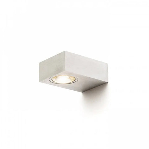 Harjattu alumiininen KORSO I seinävalaisin, 5W LED, IP54, sopii ulkotiloihin.