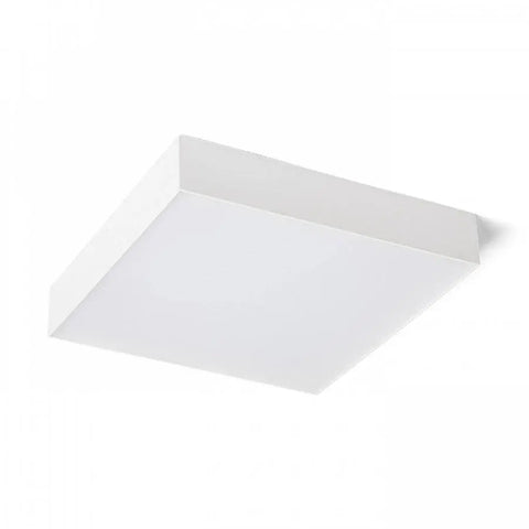 Valkoinen LARISA SQ 30 kattovalaisin, moderni ja energiatehokas LED-valaisin sisätiloihin.