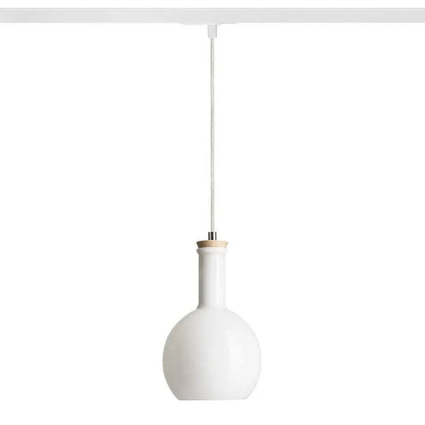 PULIRE RD 1-vaihekiskolle, opaalilasi, puu, E14, 6W - Nordic Lumen