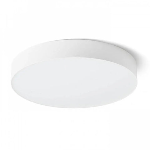 LARISA R 40 katto valkoinen LED-valaisin minimalistisella muotoilulla - Kuvassa valkoinen LED-kattovalaisin LARISA R 40, joka sopii moderniin sisustukseen.