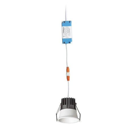 OWEN DIMM Upotettava Valaisin – Valkoinen/Musta, LED 7W, IP54 - Nordic Lumen
