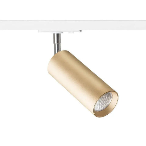 MAVRO kultainen LED-kohdevalaisin, korkealaatuinen 12W LED-valo 1-vaihekiskoon