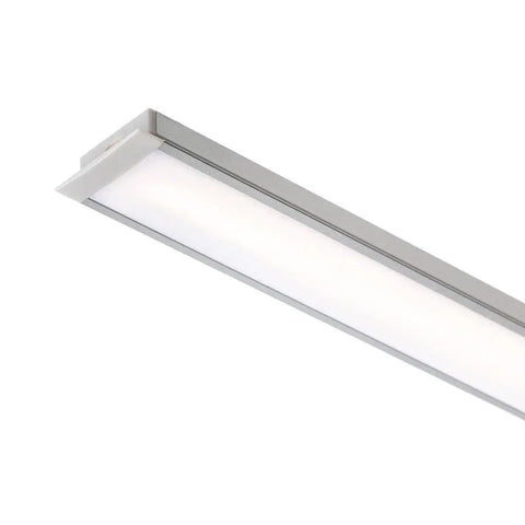 Tyylikäs LED-profiili alumiinista, upotettava malli, täydellinen moderniin valaistukseen LED-nauhoilla.