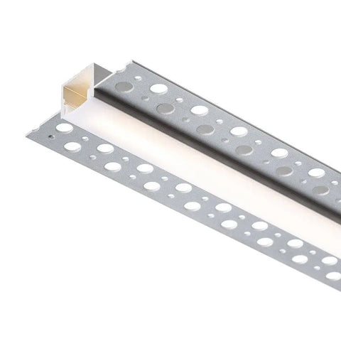 LED-profiili B, kestävä alumiinirakenne, mukana diffuusori ja lisävarusteet helppoon asennukseen.