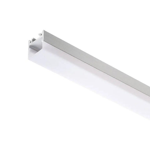 Tyylikäs LED-profiili D, pinta-asennettava malli alumiinirungolla, helppo asennus LED-nauhoille.