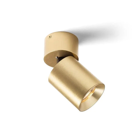 Moderni lieriömäinen messinkivalaisin, GU10 LED, kattokiinnitys
