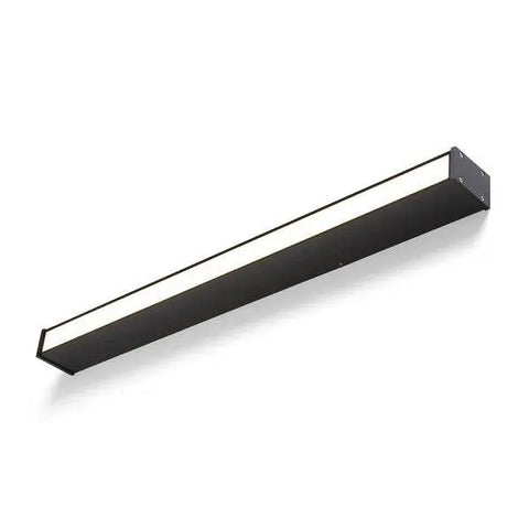 CARME 100 pitkä LED-ulkovalaisin, musta viimeistely, IP65-suojaus, katto- ja seinäasennukseen, 35W, ulkokäyttöön.