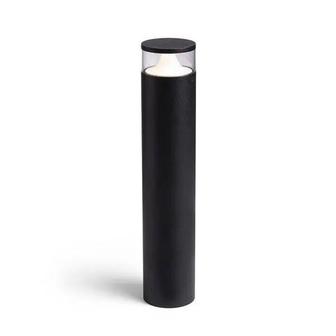 BRENDA 60 LED-pylväsvalaisin, tasaisesti sivuille säteilevä valo, ulkokäyttöön, musta viimeistely, 60 cm korkea.