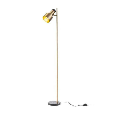 DIVINA LATTIA lattiavalaisin, messinki ja musta marmori, E27 LED, 5W, 230V, sopii PARATHOM RETRO LED E27:lle .