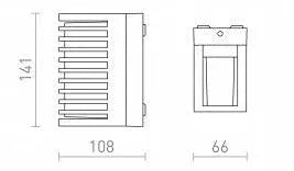 CLAIRE 21 Seinävalaisin – Mitat: 141 mm x 108 mm x 66 mm