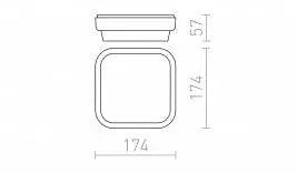 TARIS SQ 17 pinta-asennettava - 230V LED 8W IP54 3000K - Nordic Lumen
