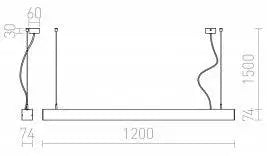 PESANTE 75 riippuvalaisin, LED 40W, 230V, 3000K - Nordic Lumen