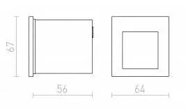 TESS SQ ULKOTILAN VALAISIN LED 3W 80 lm Ra 80 - Nordic Lumen