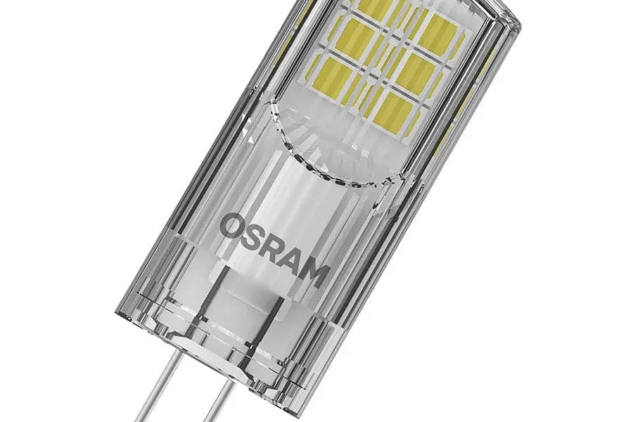 G4-kantainen LED-kapselilamppu lähikuvassa