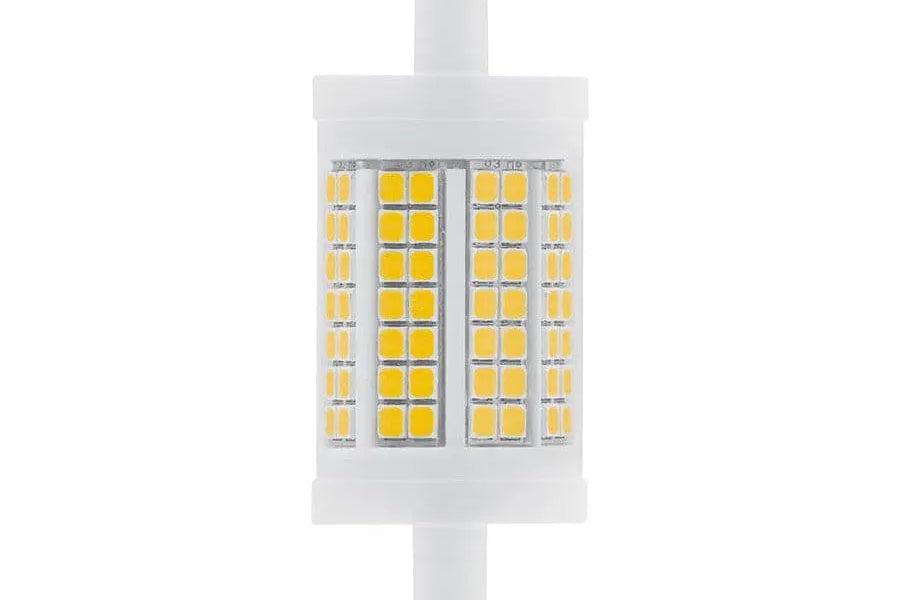 Kaksipäinen R7s-LED-lamppu ja sen valopisteet
