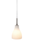 VEN Pendant 1L 12cm Matted Opal/Steel Grey