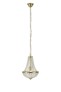 GRÄNSÖ Chandelier 1L 30cm Brushed Brass/MC