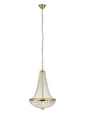 GRÄNSÖ Chandelier 2L 40cm Brushed Brass/MC