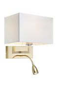 SAVOY Wall 2L Brass/White