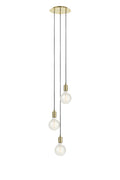 SKY Pendant 3L Round Brass