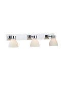 CASSIS Wall 3L Chrome/Opal IP44