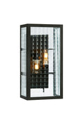 FULHAM Wall 2L Black/Clear IP44