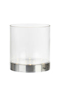 BOUQUET Table 19cm Chrome/Clear