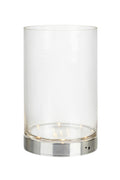BOUQUET Table 29cm Chrome/Clear