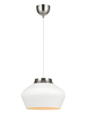 KOM Pendant 31cm White/Steel