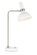 LARRY Table 1L White/Steel