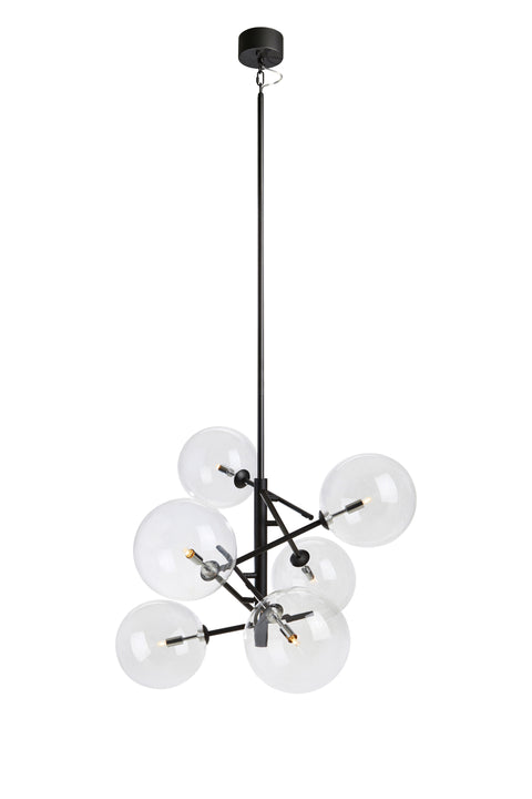 ANDREW Pendant 6L Black/Clear