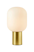 BROOKLYN Table 1L 44cm Brushed Brass/White