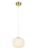 SOBER Pendant 1L Brushed Brass/White