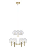 CROWN Pendant 9L Brass/Clear